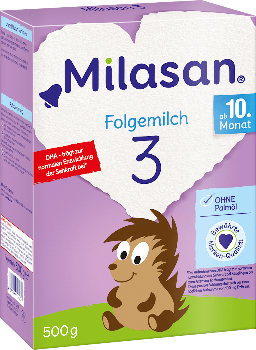 Milasan Folgemilch 3 Ab Dem 10 Monat 500 G Dauerhaft Gunstig Online Kaufen Dm De