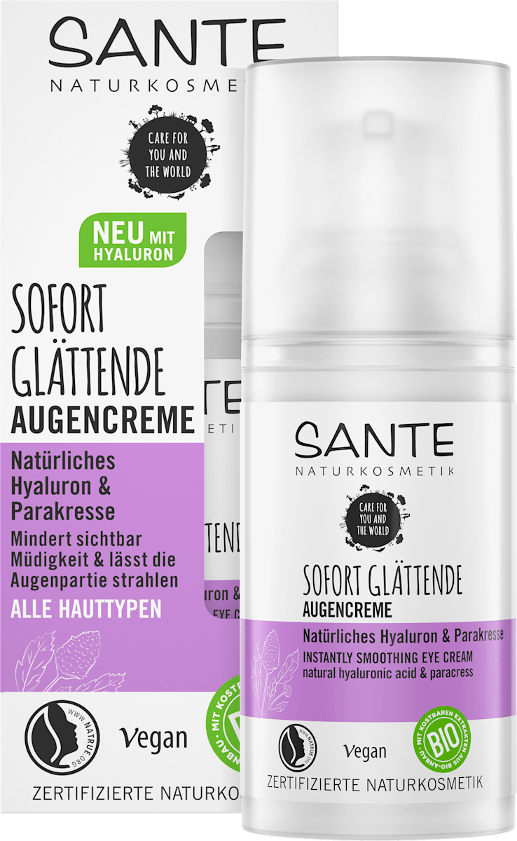 Sante Augencreme Sofort Glattend Parakresse Naturliche Hyaluronsaure 15 Ml Dauerhaft Gunstig Online Kaufen Dm De