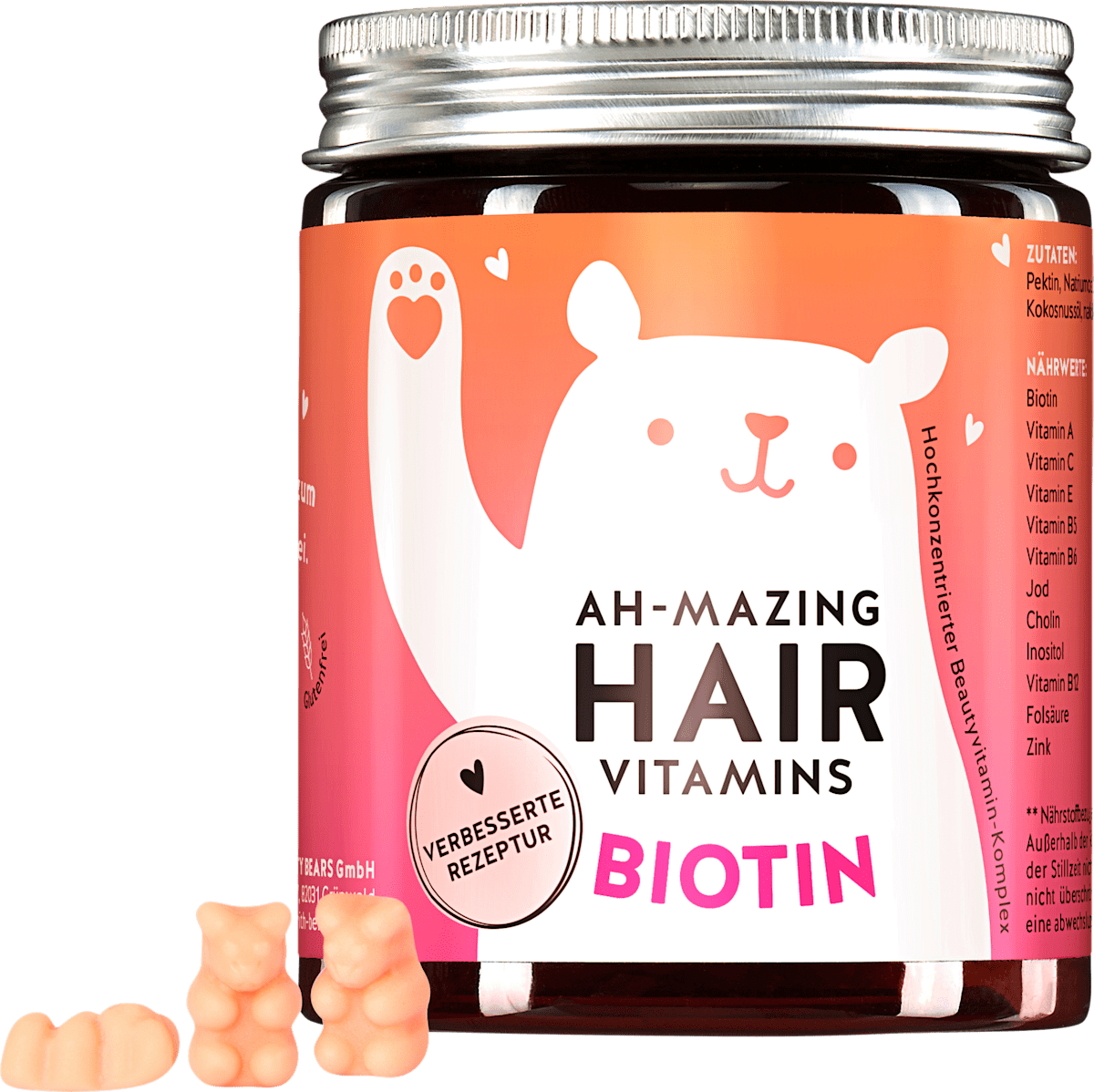 Bears With Benefits Ah Mazing Hair Vitamins 30 St 75 G Dauerhaft Gunstig Online Kaufen Dm De