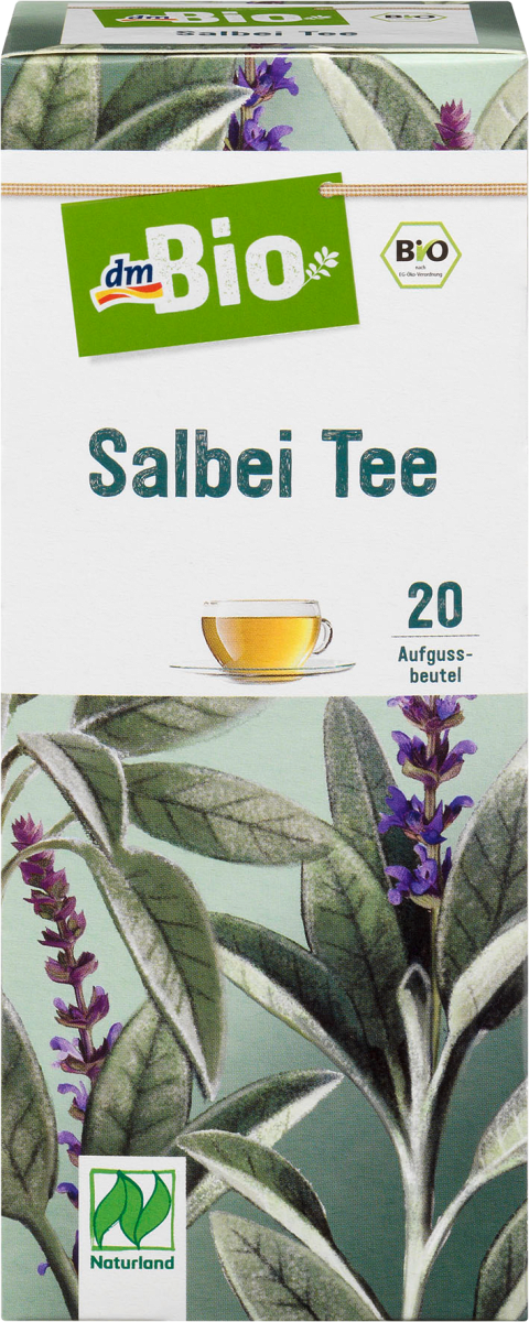 dmBio Kräuter-Tee, Salbei, Naturland, (20 x 1,5 g), 30 g dauerhaft ...