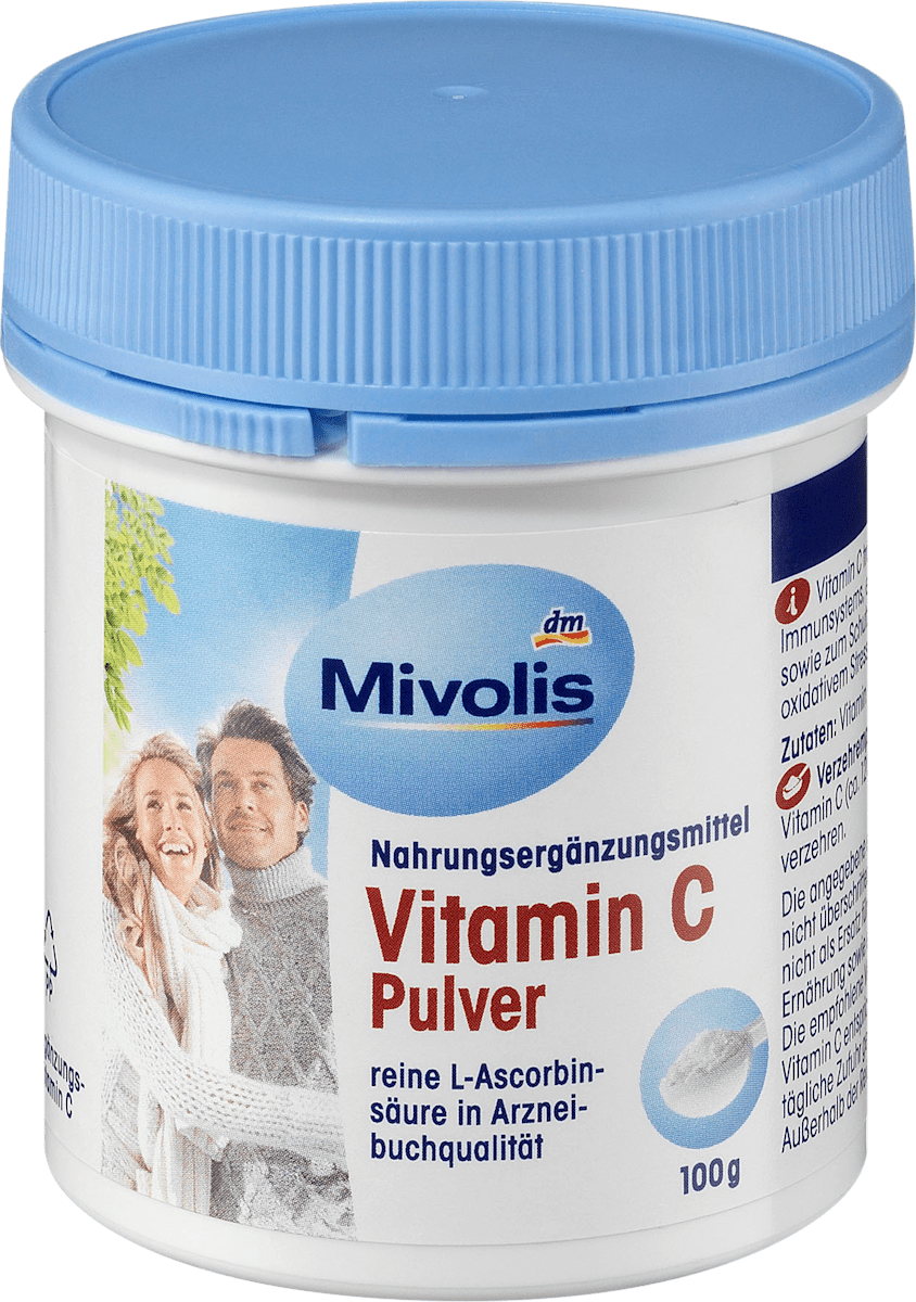 mivolis vitamin c pulver 100 g dauerhaft gunstig online kaufen dm de