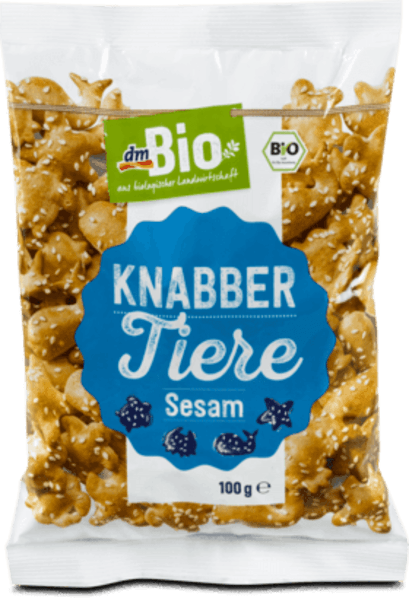 dmBio Knabber Tiere Sesam, 100 g dm.at