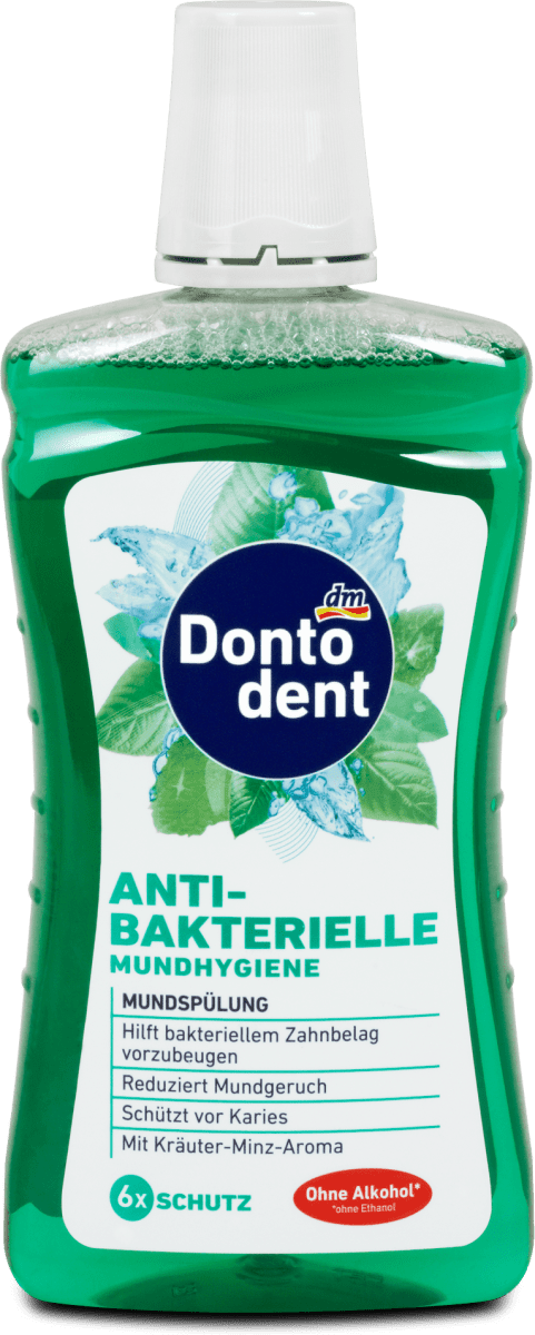 Dontodent Antibakterielle Mundhygiene Mundspulung 500 Ml Dm At