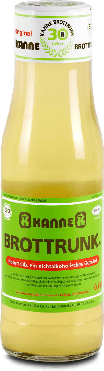 Kanne Brottrunk Naturtrüb Nichtalkoholisches Getränk, 750 ml dm.at
