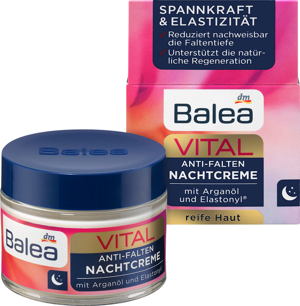 Balea Nachtcreme Vital Anti Falten 50 Ml Dauerhaft Gunstig Online Kaufen Dm De