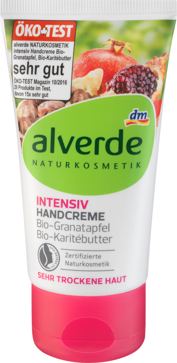 Alverde Naturkosmetik Handcreme Intensiv Bio Granatapfel Bio Karitebutter 75 Ml Dauerhaft Gunstig Online Kaufen Dm De