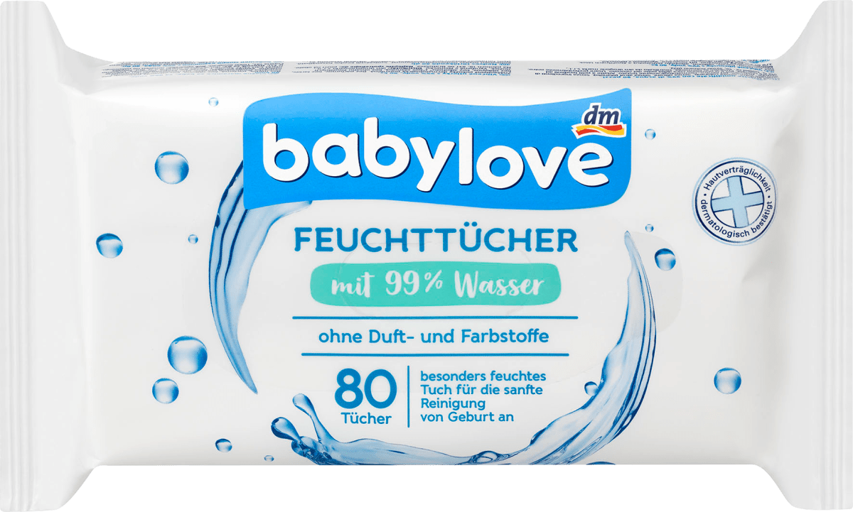 Aqua Wipes Babyfeuchttücher - Plastikfrei & Biologisch Abbaubar Mit 99,6% Wasser