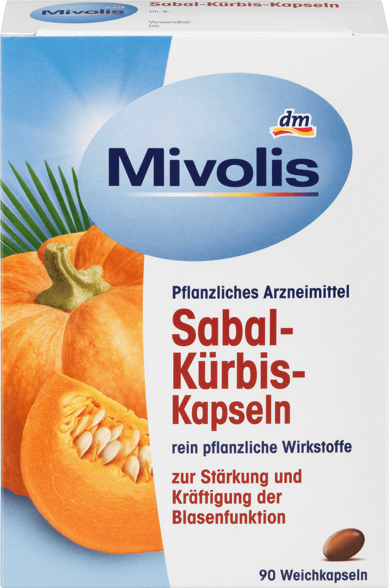 Mivolis Sabal-Kürbis-Kapseln, 90 St dauerhaft günstig online kaufen | dm.de