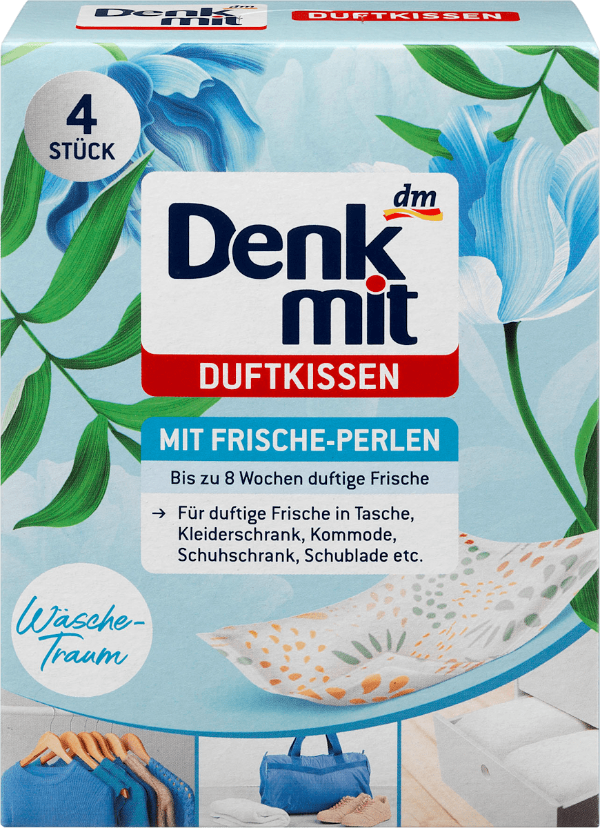 Denkmit Textilerfrischer Duftkissen Wasche Traum 4 St Dauerhaft Gunstig Online Kaufen Dm De