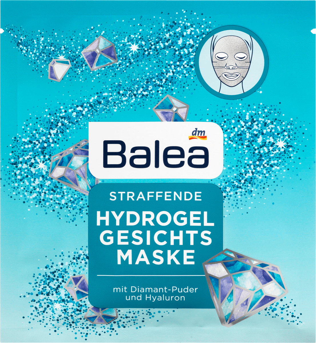 Balea Hydrogel Maske Gesicht Diamant 1 St Dauerhaft Gunstig Online Kaufen Dm De