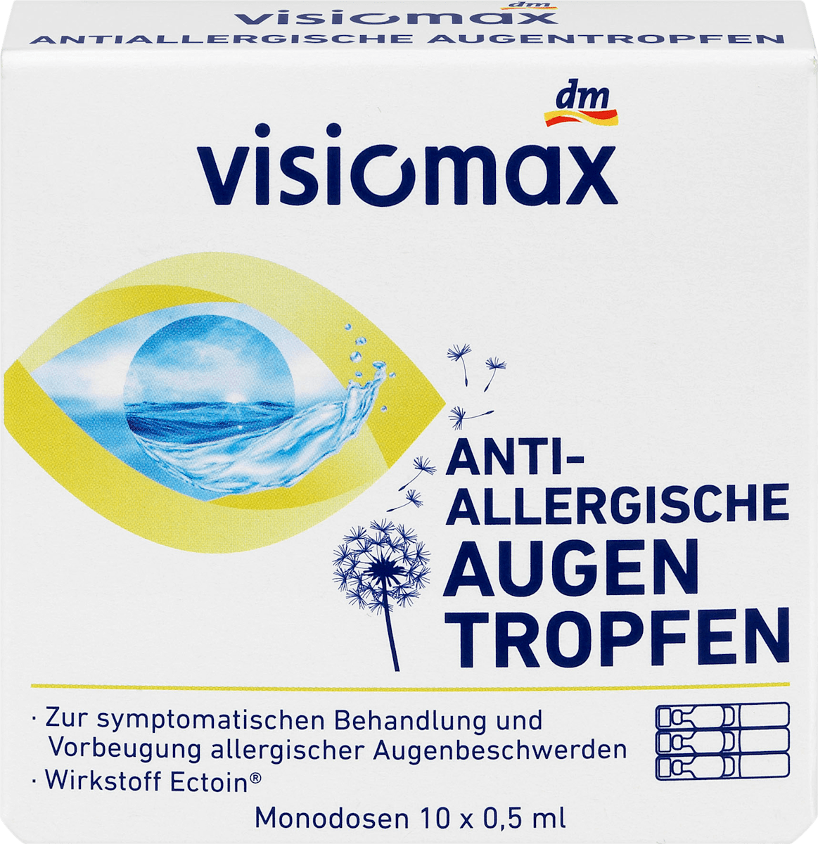 Visiomax Antiallergische Augentropfen 10 Ampullen A 0 5 Ml 5 Ml Dauerhaft Gunstig Online Kaufen Dm De