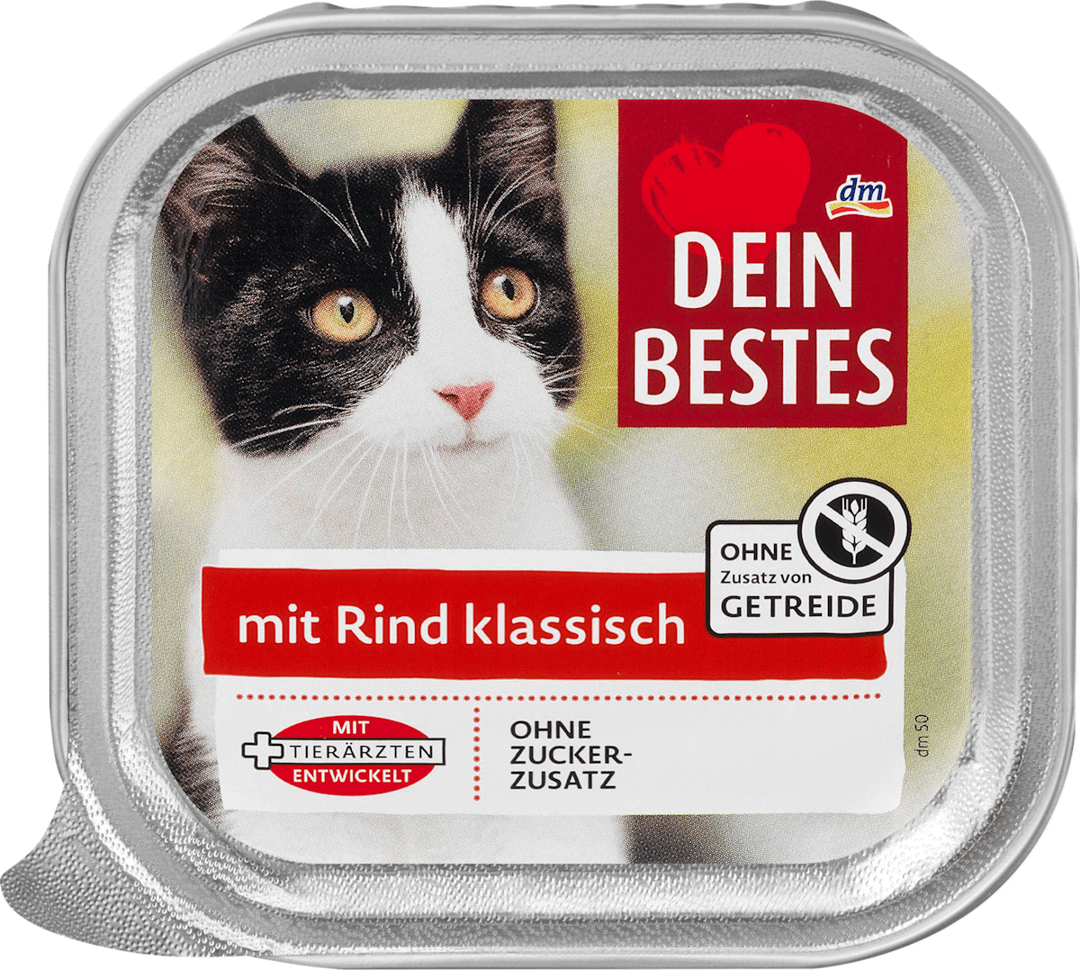 Dein Bestes Nassfutter Fur Katzen Mit Rind 100 G Dauerhaft Gunstig Online Kaufen Dm De