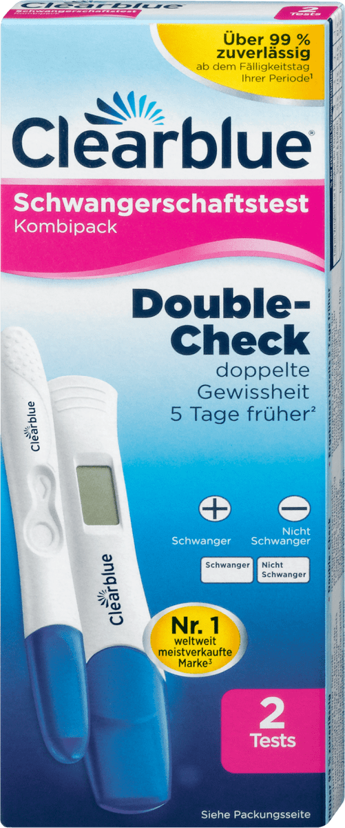 Clearblue dm schwangerschaftstest Schwangerschaftstest ab