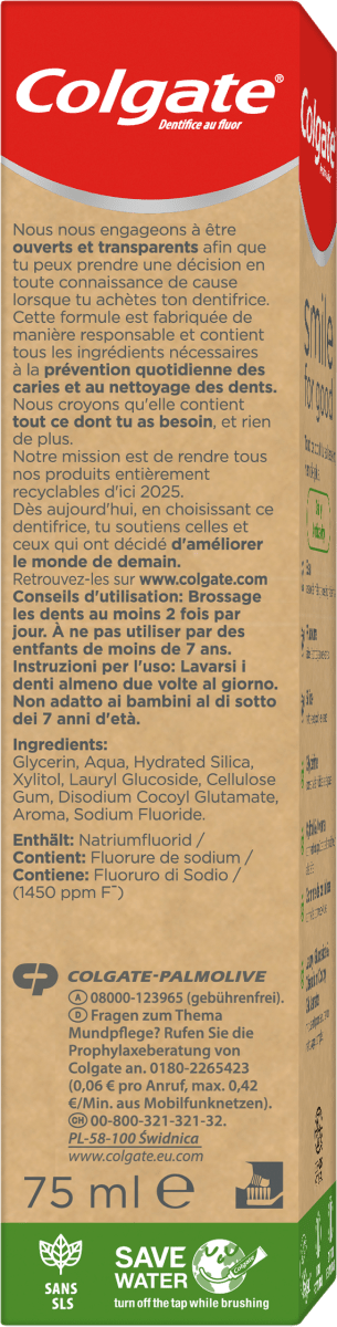 Colgate Smile For Good Zahncreme licher Kariesschutz 75 Ml Dm At