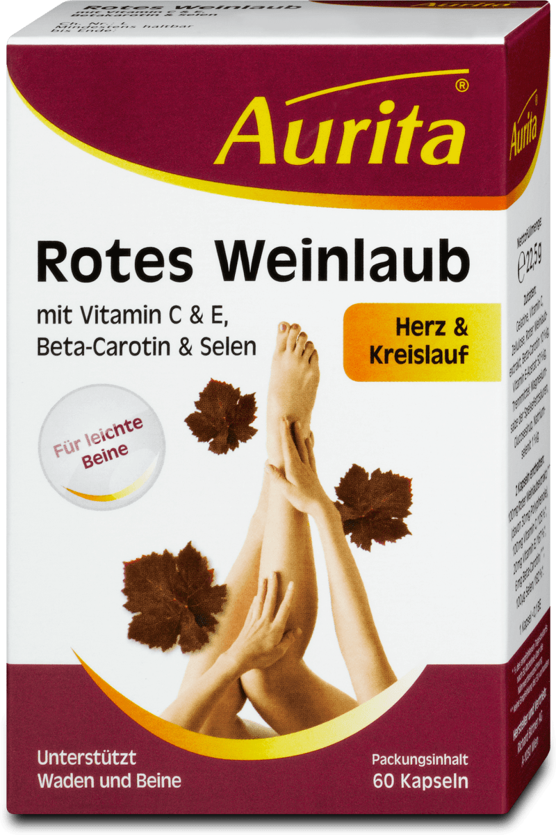 Aurita Rotes Weinlaub Kapseln 60 St Dm At