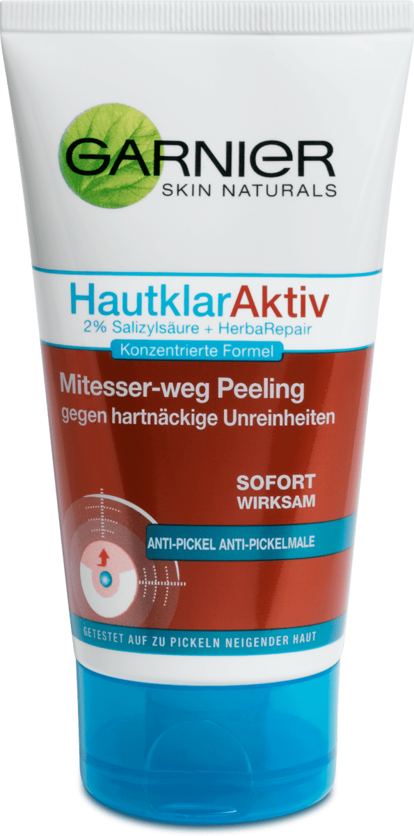Garnier Hautklar Aktiv Mitesser Weg Peeling 150 Ml Dm At