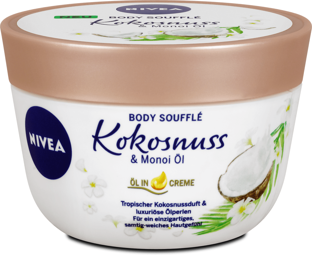 NIVEA Body Soufflé Kokosnuss & Monoi Öl, 200 ml dm.at