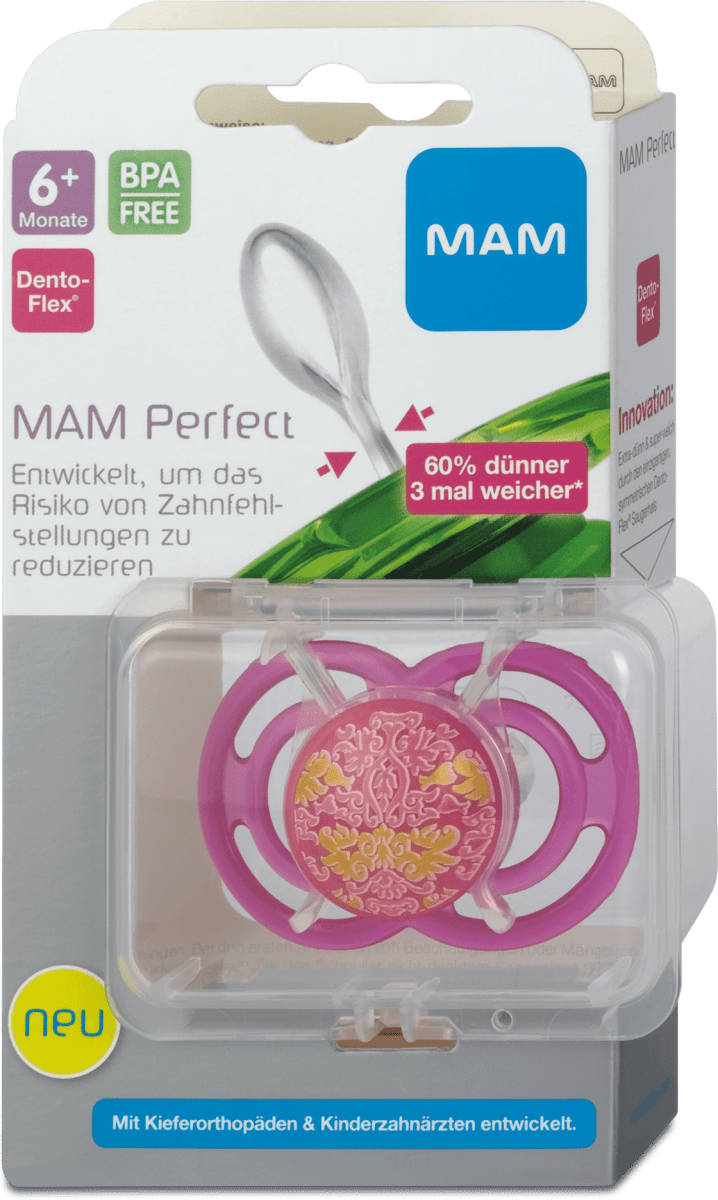 MAM Schnuller Perfect 616 Monate sort., 1 St dm.at