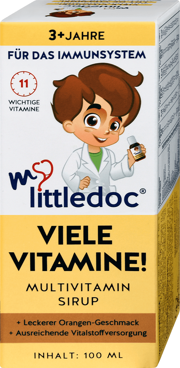 my littledoc Viele Vitamine! Multivitamin Sirup, 100 ml dm.at