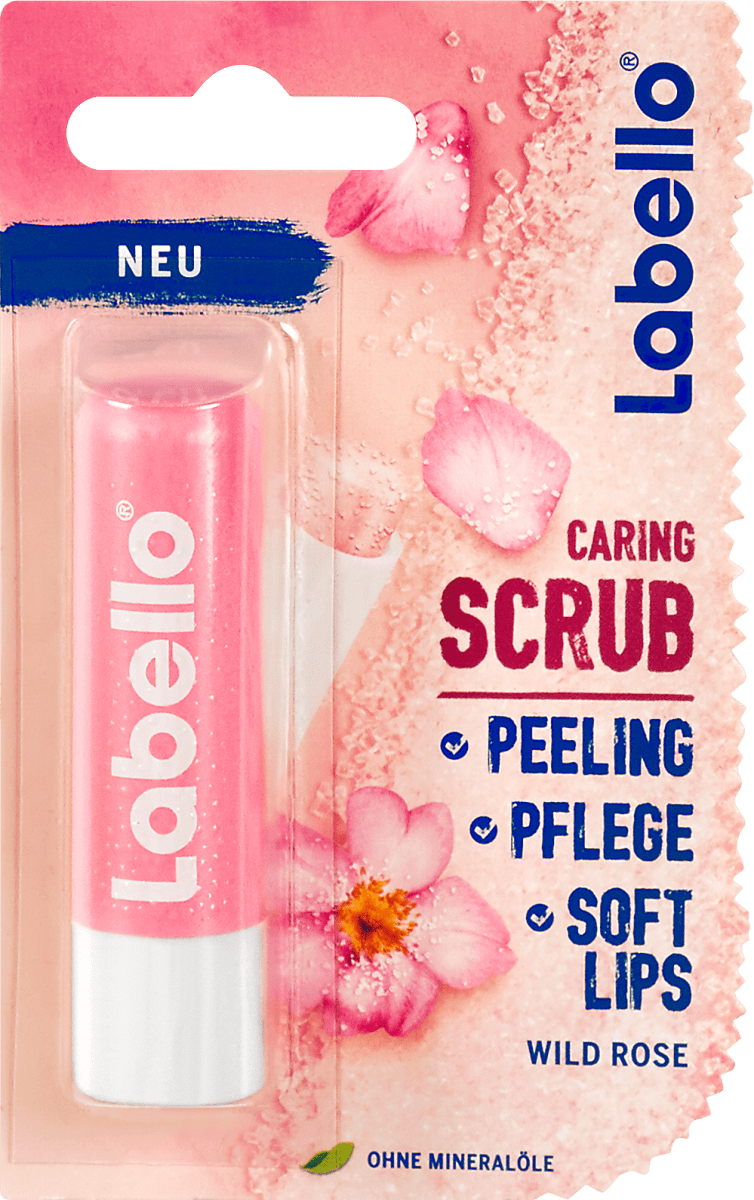 Labello Caring Scrub Lippenpeeling Pflege Wild Rose 4 8 G Dm At