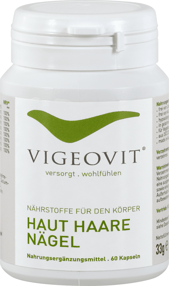 VIGEOVIT Haut Haare Nägel Kapseln, 60 St dm.at