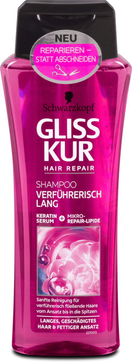 Schwarzkopf Gliss Kur Hair Repair Verfuhrerisch Lang Langhaar Schutz Shampoo 250 Ml Dm At