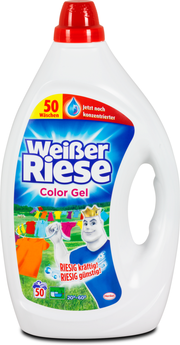 Weisser Riese Waschmittel Color Gel 50 Wl Dm At