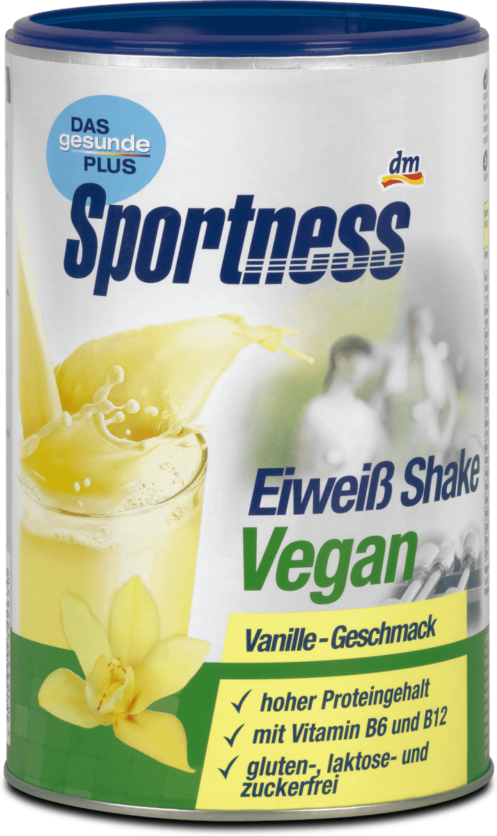 Sportness Eiweiss Shake Vanille Vegan 300 G Dm At