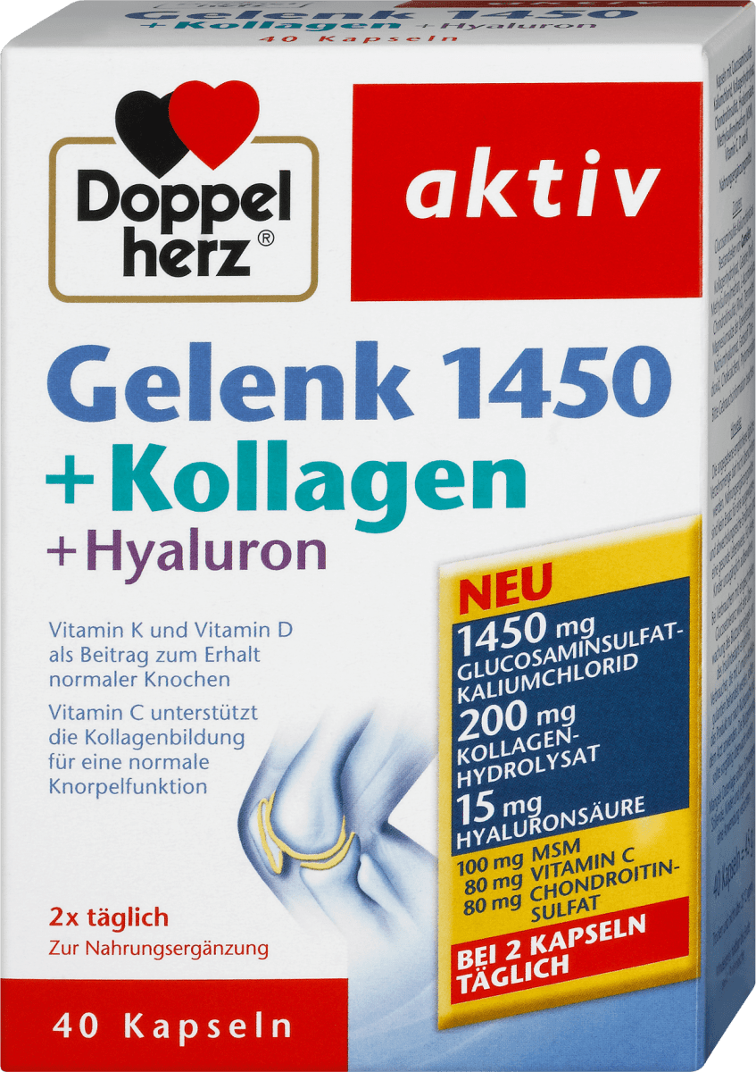 aktiv gelenk 1450 kollagen hyaluron kapseln 40 st