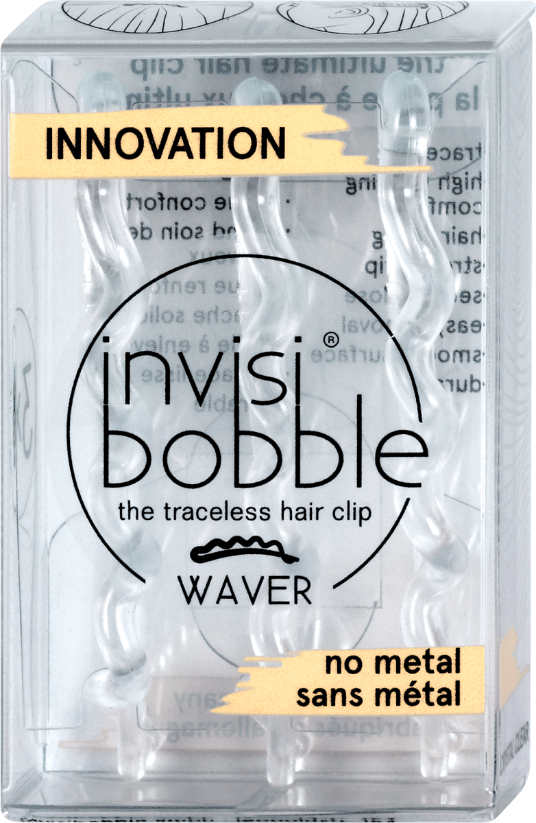 waver haarspangen transparent 3 st