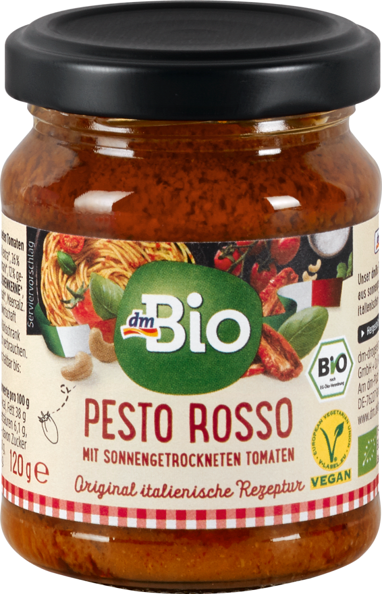 dmBio Pesto Rosso, 120 g | dm.at