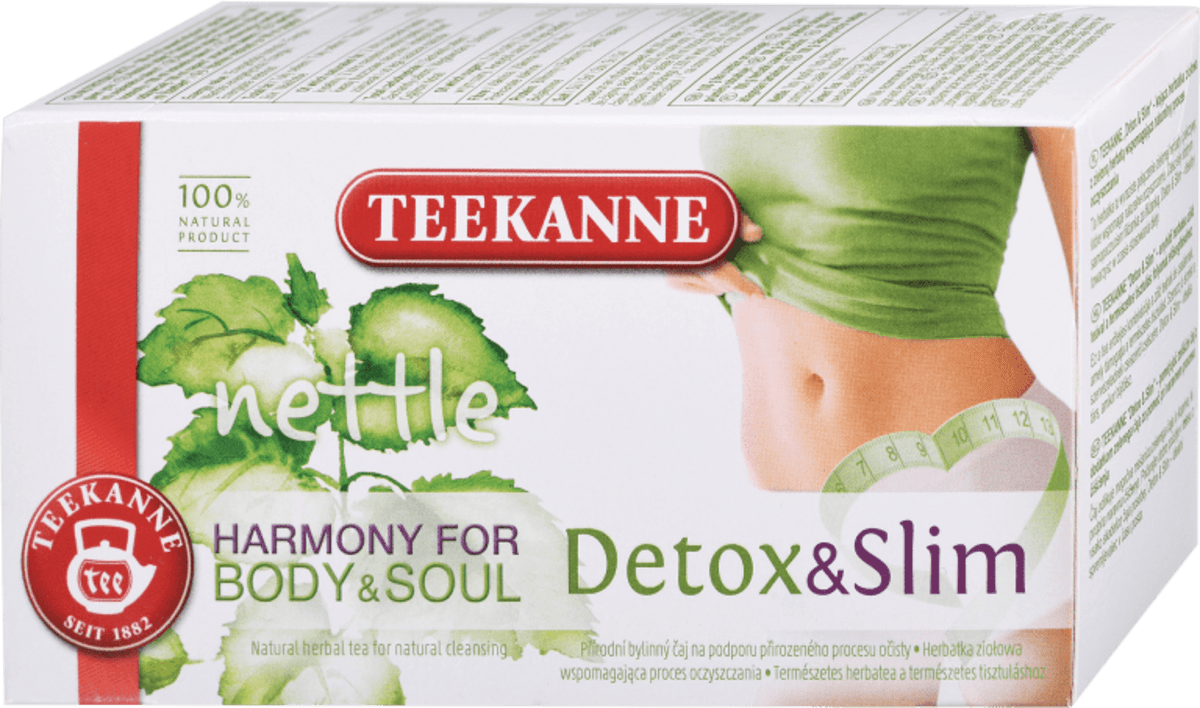 Teekanne Detox Slim Pomirjujoca Zeliscna Cajna Mesanica Z Zelenim Cajem Vr Dm Si
