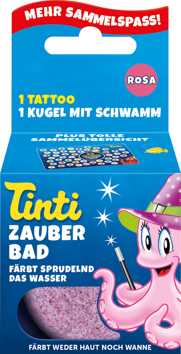 Tinti Zauberbad Rosa Blau 1 St Dauerhaft Gunstig Online Kaufen Dm De Tuete oeffnen, knisterzauber ins badewasser geben und der spass kann beginnen. zauberbad rosa blau 1 st