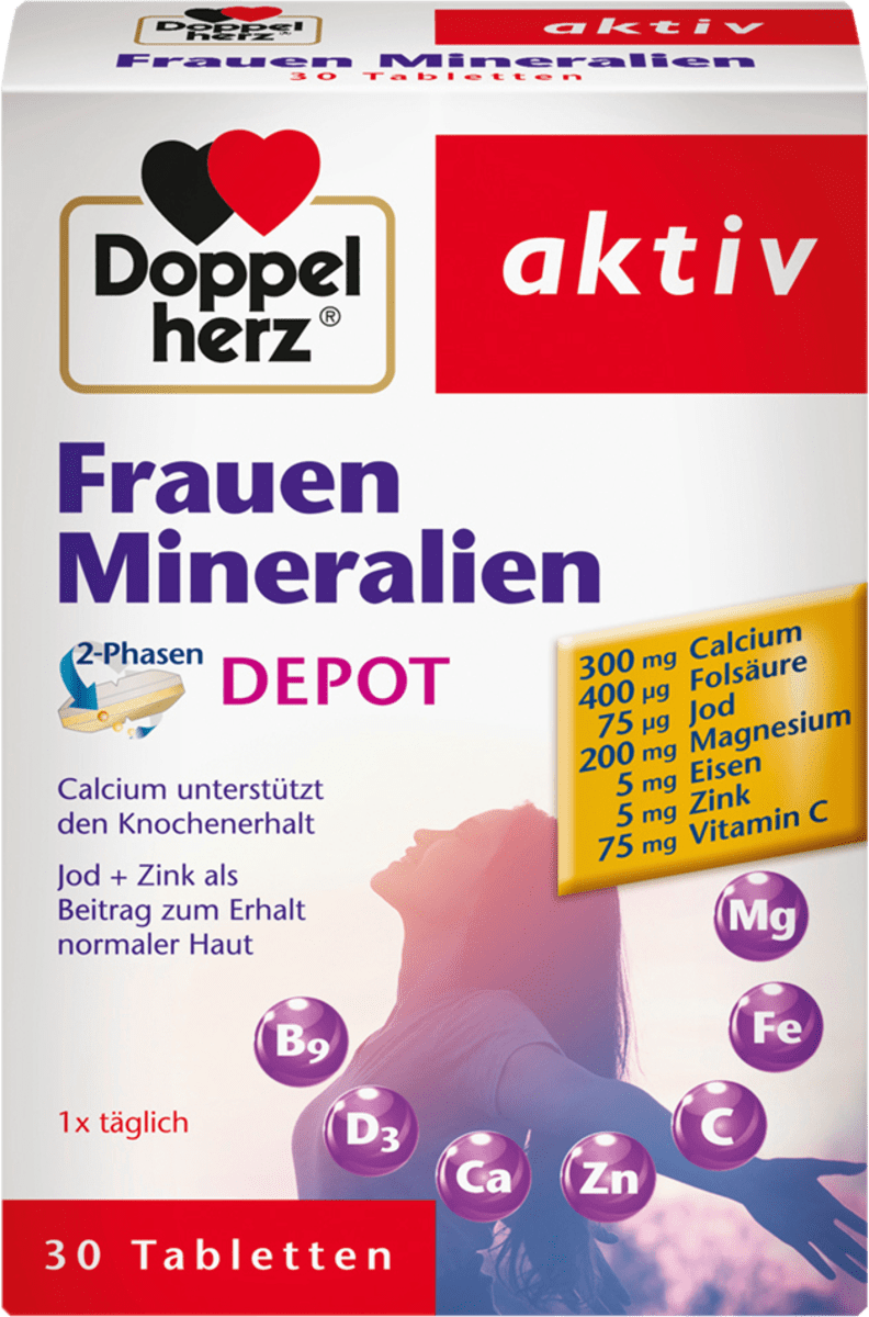 Doppelherz Frauen Mineralien Depot Tabletten 30 St 44 1 G Dauerhaft Gunstig Online Kaufen Dm De