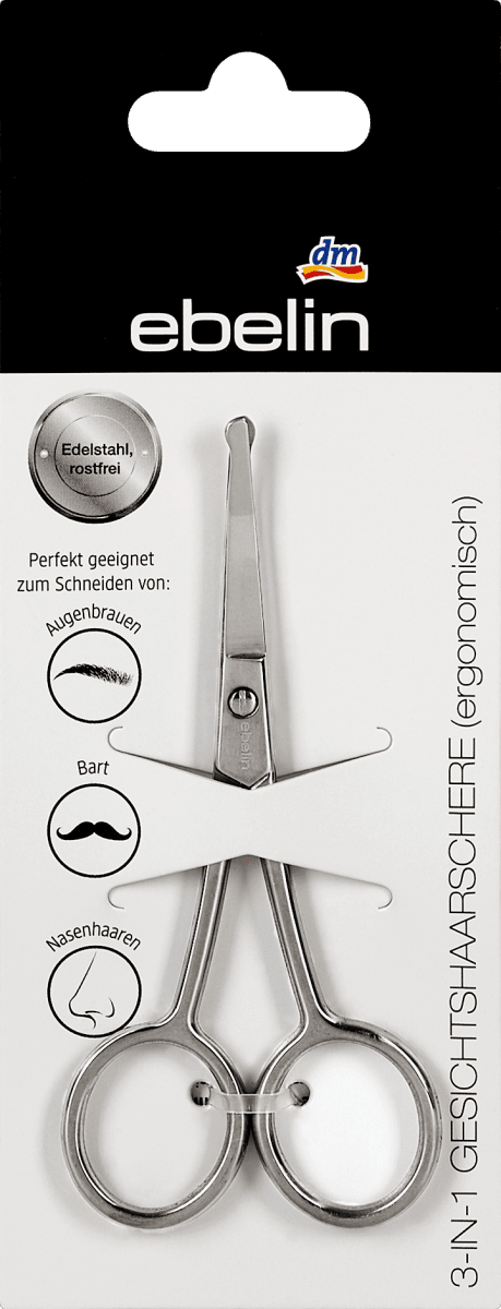 ebelin 3 in 1 gesichtshaarschere sort 1 st dm at