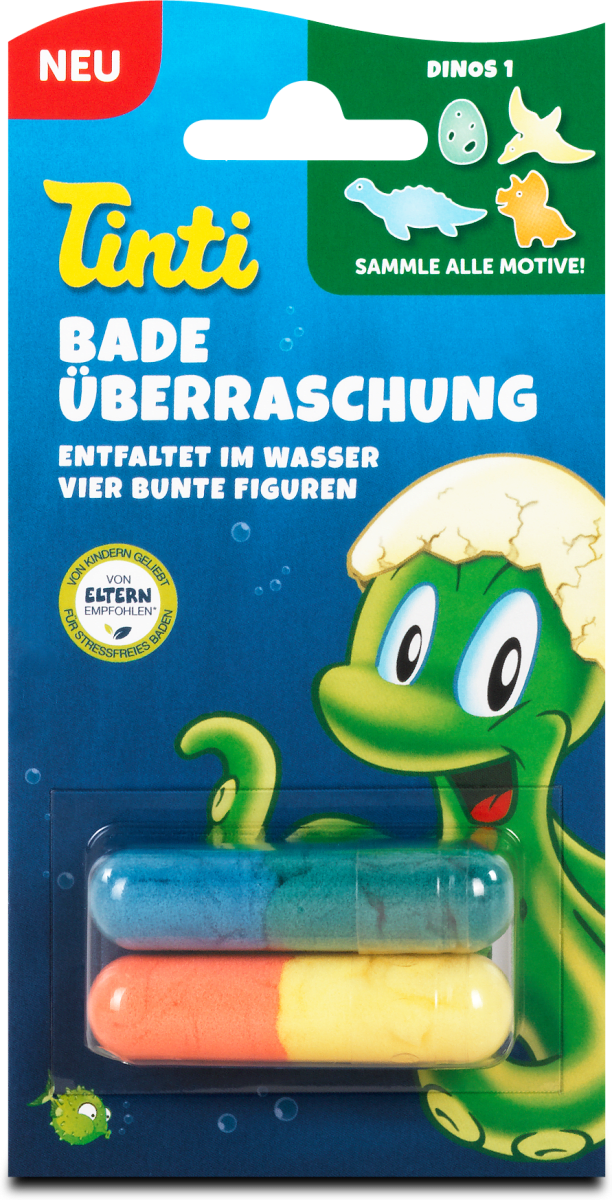 Tinti Badeuberraschung Sort 2 St Dm At Mit tinti kommt jede menge badespass fuer kinder in die wanne. badeuberraschung sort 2 st