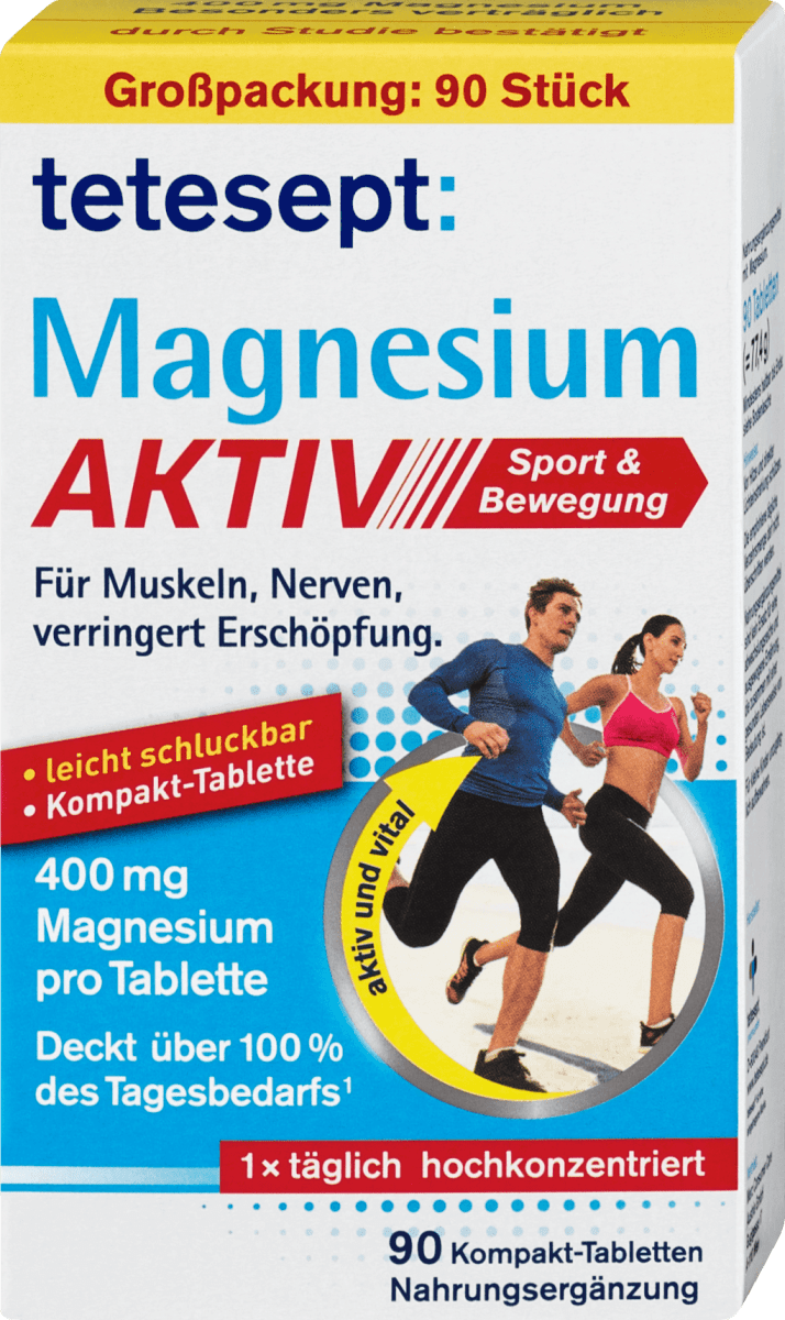 Tetesept Magnesium 400 Aktiv Tabletten 90 St Dm At