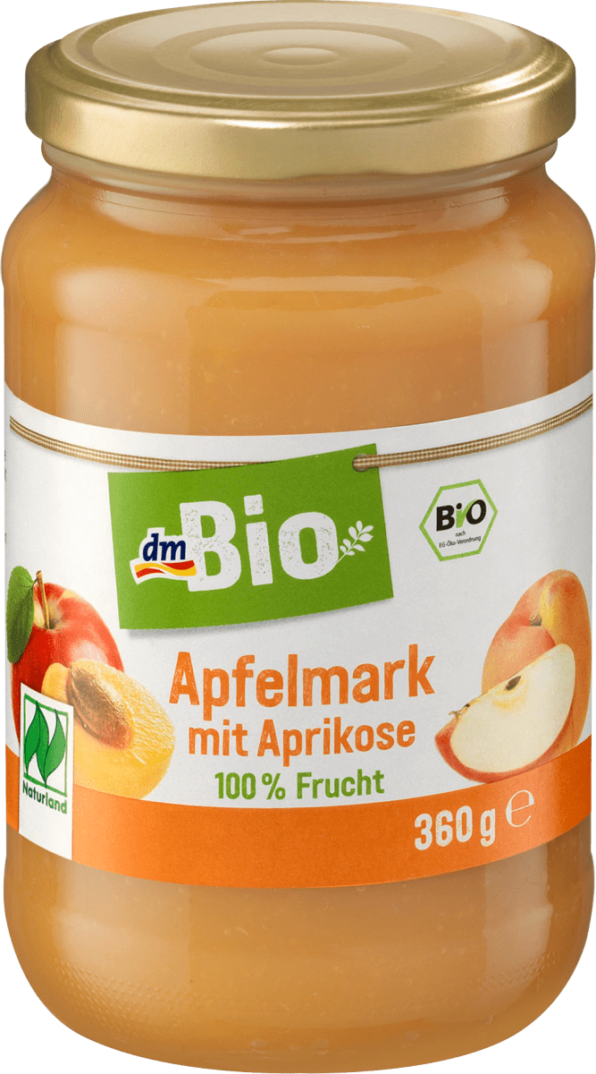 dmBio Fruchtmark Apfel mit Aprikose, Naturland, 360 g dauerhaft günstig ...