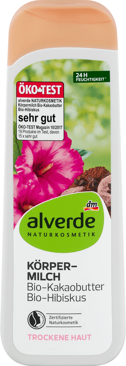 Alverde Naturkosmetik Korpermilch Bio Kakaobutter Bio Hibiskus 250 Ml Dm At