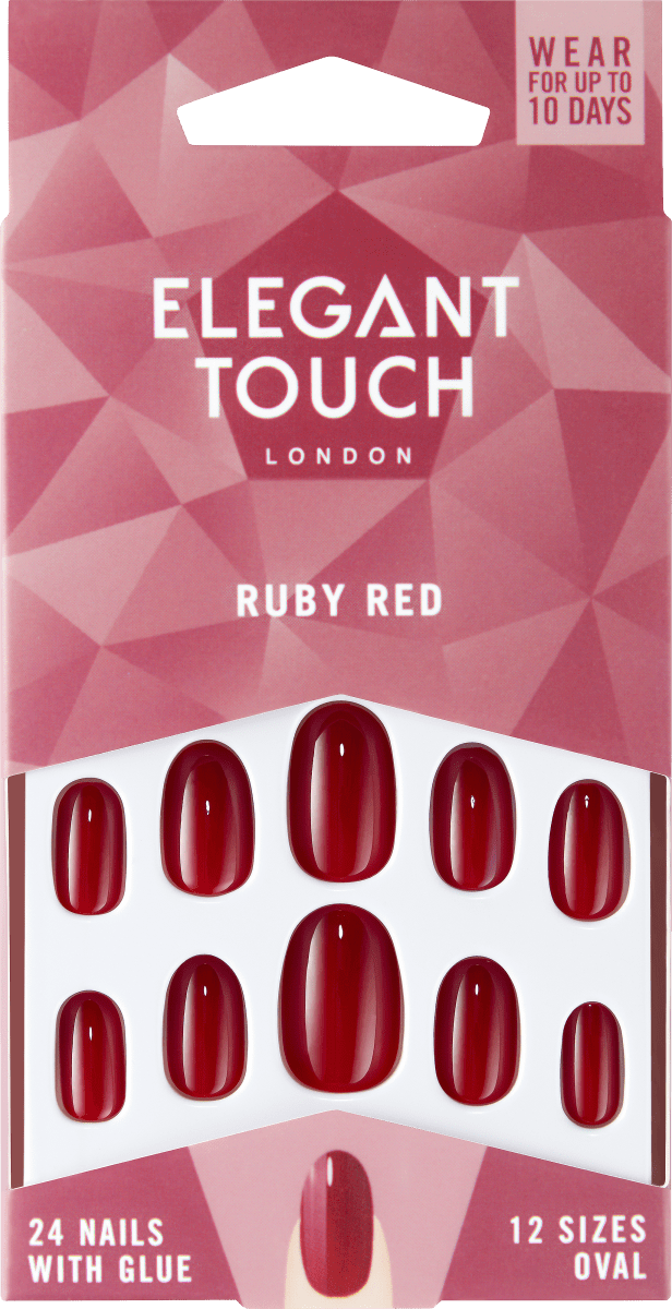 Elegant Touch Künstliche Fingernägel Ruby Red, 24 St dauerhaft günstig