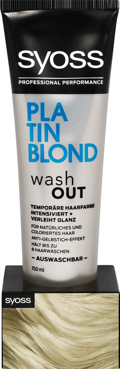 washout temporare haarfarbe platinblond 150 ml