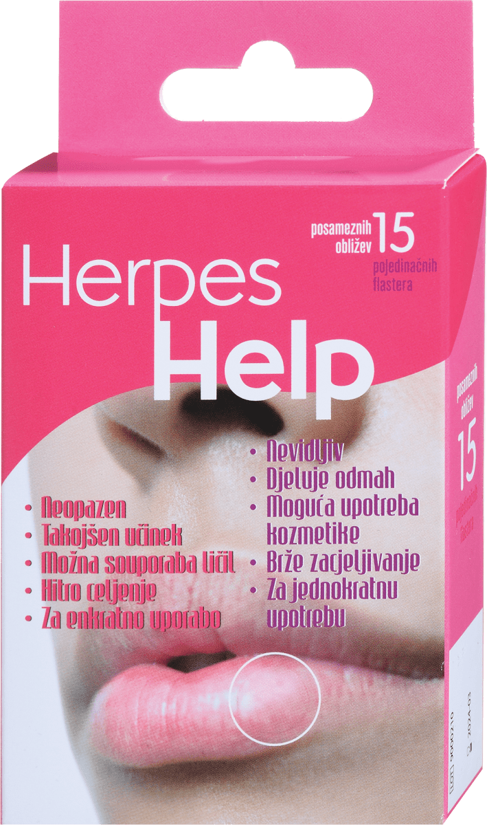 Herpes Help Help flasteri za pokrivanje i liječenje herpesa na usnama