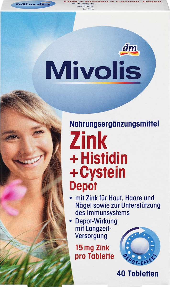 Mivolis Cink Histidin Cistein Depo Tablete 40 Kom Dm Hr