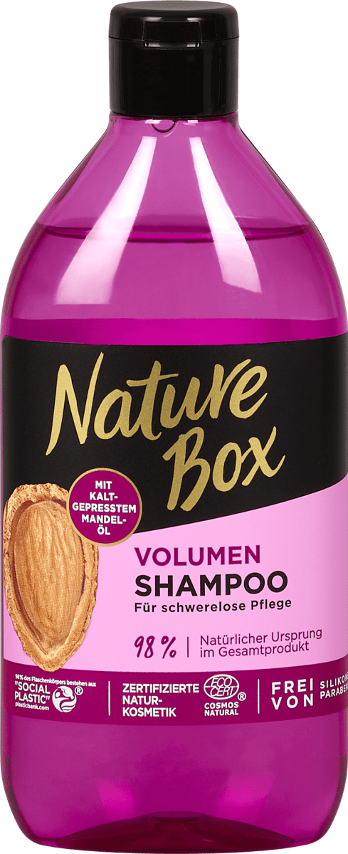 Nature Box Volumen Shampoo Mit Kaltgepresstem Mandelol 385 Ml Dm At