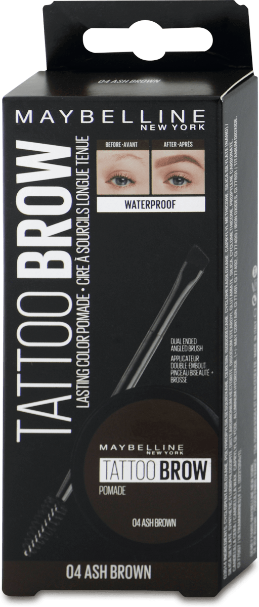 Maybelline New York Pomada Na Oboci Tattoo Brow 04 Ash Brown 66 G Dm Cz