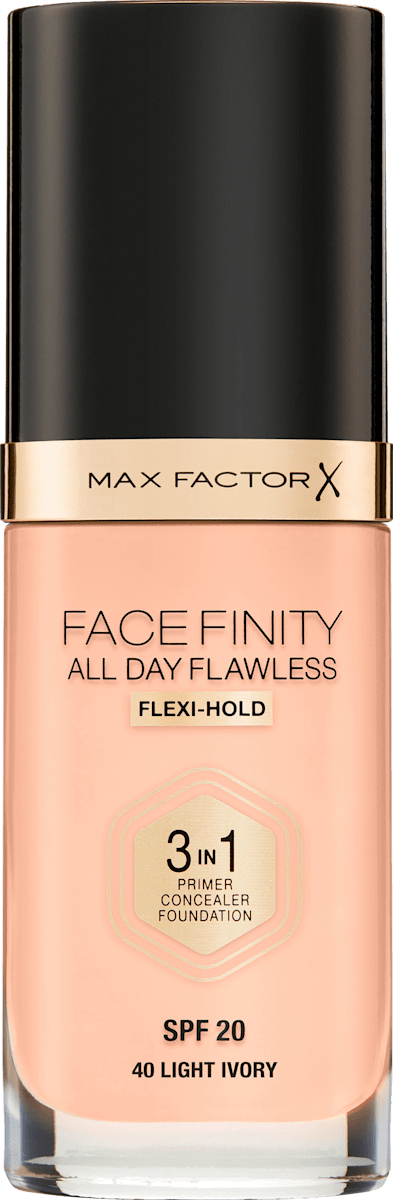 Max Factor Make Up Face Finity All Day Flawless 3in1 Foundation Light Ivory 40 30 Ml Dauerhaft Gunstig Online Kaufen Dm De