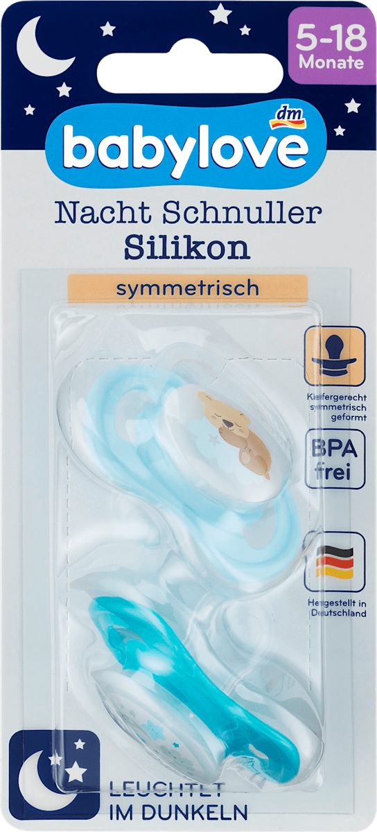 Babylove Schnuller Nacht Silikon Gr 2 5 18 Monate 2 St Dauerhaft Gunstig Online Kaufen Dm De