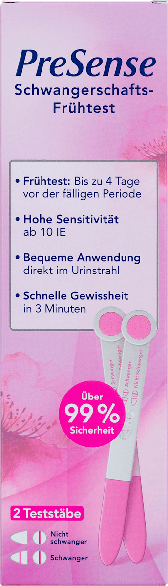 Presense Schwangerschaftsfruhtest 2 St Dauerhaft Gunstig Online Kaufen Dm De