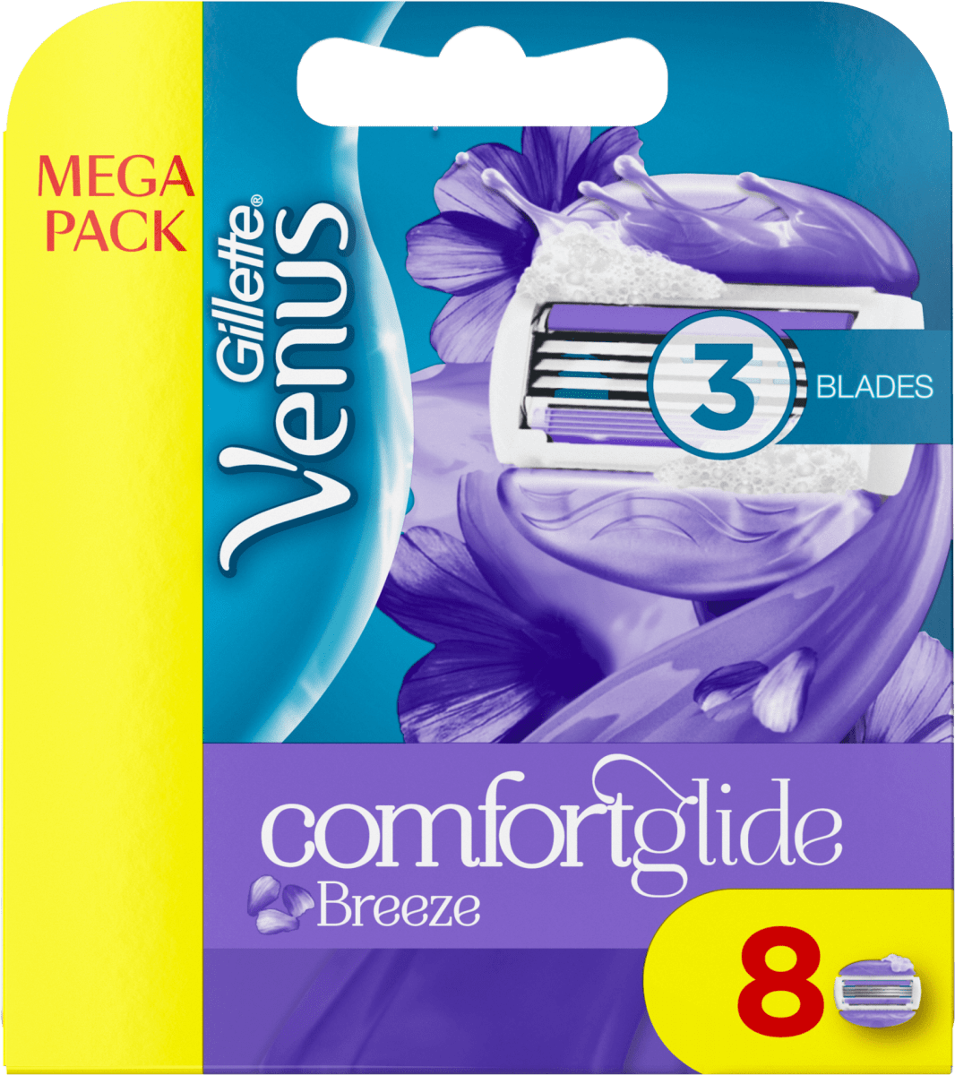 Gillette Venus Comfortglide Breeze női borotvabetét, 8 db | dm.hu