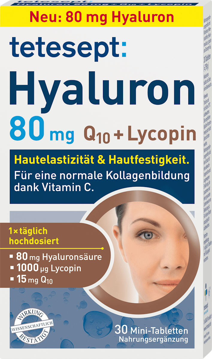 Tetesept Hyaluron Q10 Lycopin 30st 8 46 G Dauerhaft Gunstig Online Kaufen Dm De